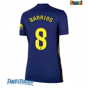 Atletico Madrid Pablo Barrios #8 Tricou Fotbal Replică 2025-26 Femei Deplasare